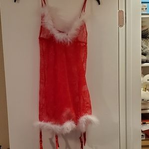 Christmas babydoll nighty lingerie